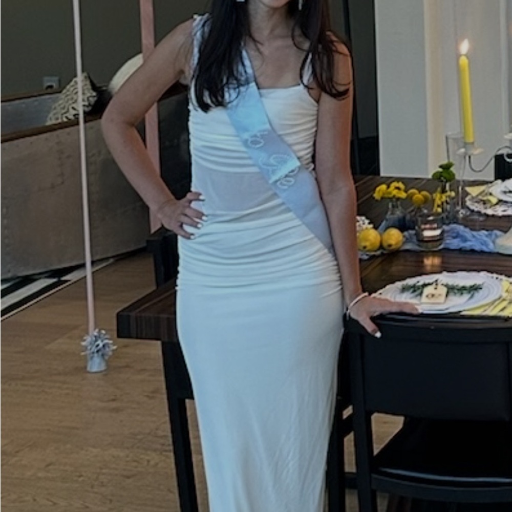 AFRM Jennan Maxi Dress in White